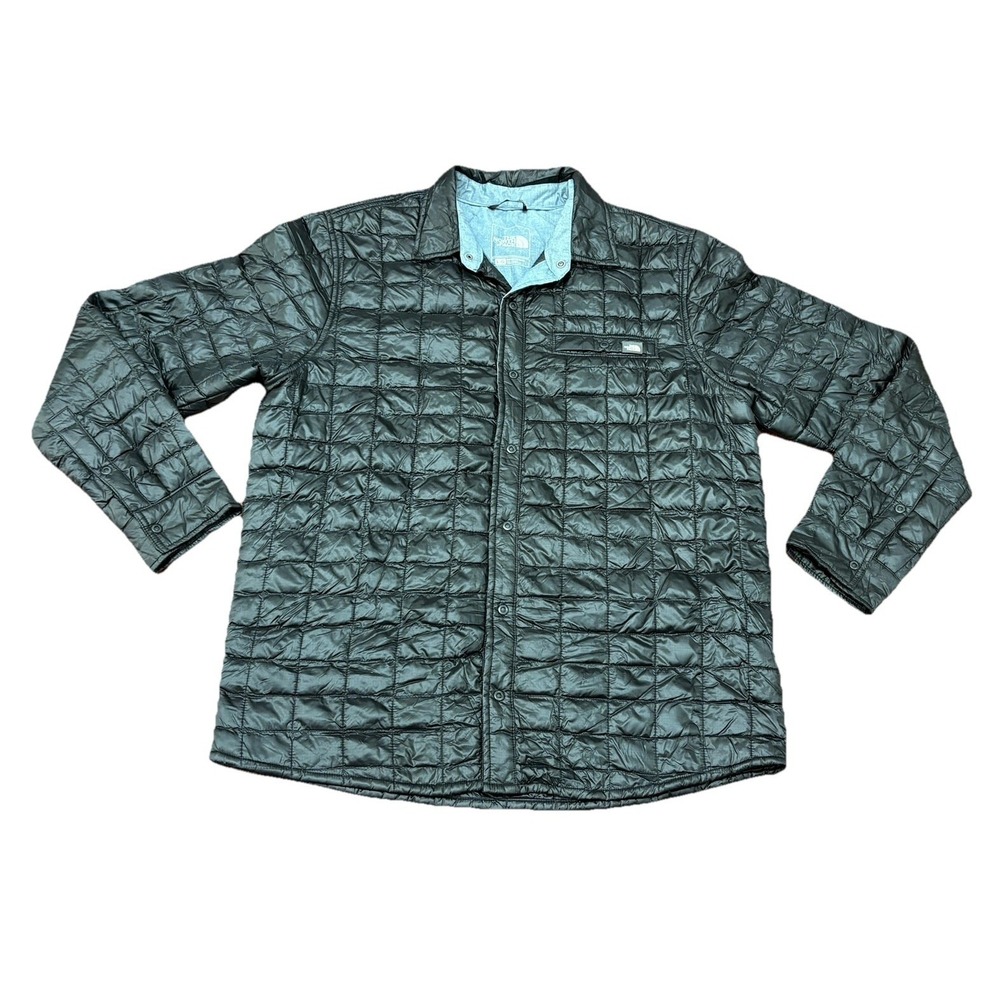 The North Face Reyes ThermoBall Insulated Button Shirt Jacket Black Men L C916